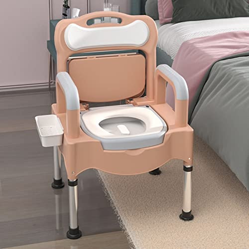 Duschhocker, Schlafzimmer-Toilettenstuhl, Duschstuhl, 5-stufig verstellbare Badewannen-Duschhocker mit abnehmbaren Handläufen, ältere Menschen mit Behinderung, rutschfeste Badezimmer-Badewannen-Sitz