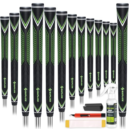 SAPLIZE G50 Endurance Series Golf Grips Set, A Must Pro Level Gear, Premium Durability High-Tack Rubber Golf Club Grips Designed for Steady Swing Control, Vibration Dampening Comfort