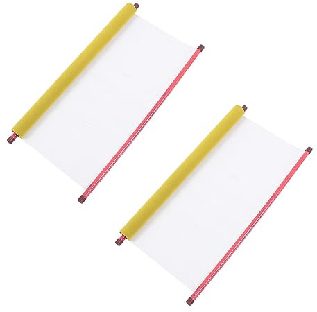 VILLFUL 2stücke Teiliges Chinesische Kalligraphie Wasser Schreibrolle Mit Gelbem Samtuntergrund Wiederverwendbares Übungs-tuch Für Anfänger Und Kalligraphie-stifte Leichtes Tragbares Scrol