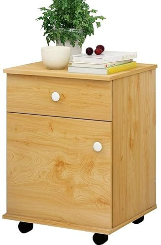 GXXINGIN Nachttisch, Flaschenzug, Haushaltsmontage, verdickte, bodenstehende Multifunktions-Aufbewahrungsbox, Schlafzimmer, Arbeitszimmer, Spind, Wohnzimmer, Flur, 39 x 40 x 58 cm (Farbe: Eiche)