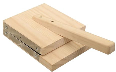 TOPBATHY Wooden Dough Press Tool Dumpling Making Equipment Dumpling Wrapper Press Food Grade Safety