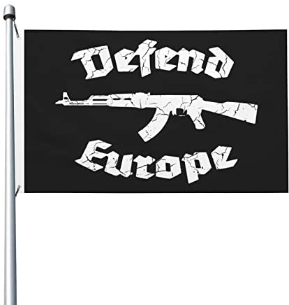 Garden Banner Defend Europe Bandiera Alta Qualità Bandierine Impermeabile Bandiere Per All'Aperto Festival Sfilata 152X90Cm