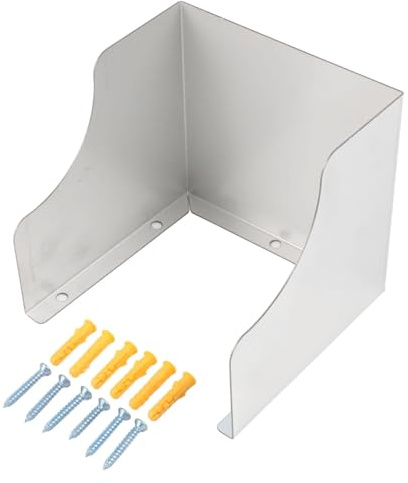 Utomhus uttag skydd skydd rostfritt stål regnskydd väderbeständig växellåda skydd för dörrklocka system (125 mm)