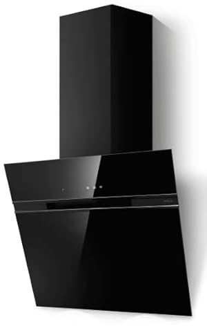 Elica Stripe BL/A/60 Cappa aspirante a parete Nero 757 m³/h