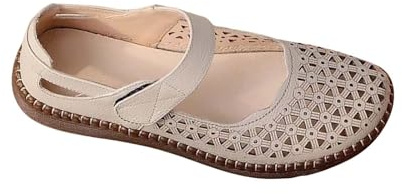 Båtsko dam - ballerinor damsneakers genombrutna skor lätta skor slip-ins-stor entry lediga espadriller sneakers utomhussko slip-on skor plattform sko, Färg: grå, 39 EU