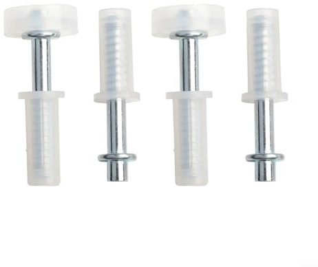 Kit di ferramenta per porta bifold con perno superiore e ruota guida per armadio, riparazione armadio pieghevole, sistema di binari per porta regolabile, guide in plastica, set da 4/8 (4 pezzi)