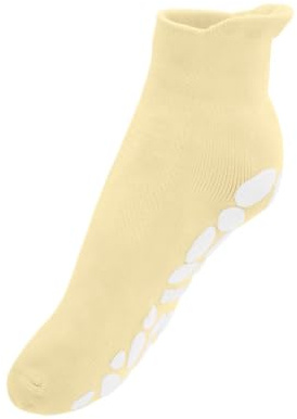 Monnëka Calcetines de Baño para Niños Antideslizantes en Agua | Calcetines de agua ligeros, cómodos y resistentes al cloro | Ideales para piscina y actividades acuáticas | amarillo 23-26