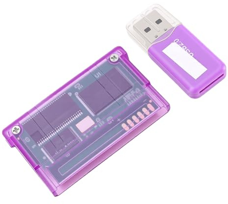 Annadue Scheda di Memoria Flash per Videogiochi per GBA SP IDS, Cartuccia GBA SD Cartuccia di Gioco Supporto TF Card con Lettore, capacità Fino a 2 Gb