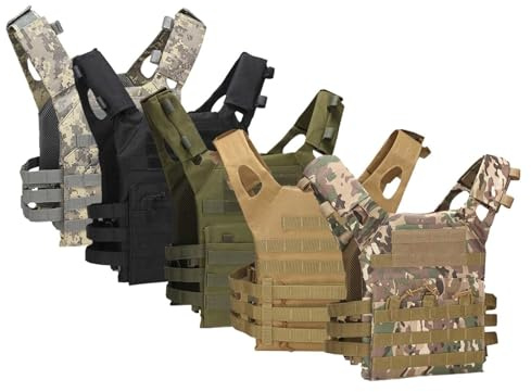 Tactical Vest Combat Vest Military Army Waistcoat Combat Fishing Hiking Hunting Airsoft Outdoor Adjustable Ultra Lightweight Fly Fishing Vests For Men And Women One Size Fits Most