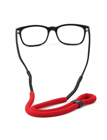 SPORTS WORLD VISION Flytande Glasögonrem – Neonfärgad Synlig Premiumsnodd för Vattensport | 70 cm Justerbart Stopp & Halkfri Solglasögonhållare 1- eller 2-pack
