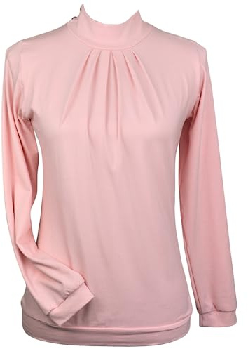 HORSEANDANGELS Reitshirt Damen Langarm - Atmungsaktiv & Temperaturausgleichend - Elegante und schmeichelende Passform - Reitbluse Rose Elegance - Reitbekleidung