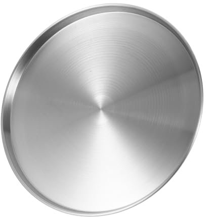 NAMOARLY Plato De Acero Inoxidable Para Pizza y Sashimi 26 Cm Antiadherente Ideal Para Cocinar