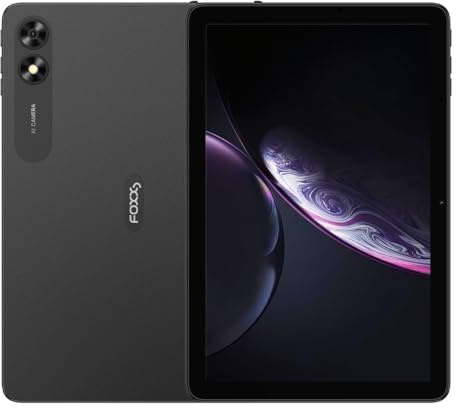 FOXX 2025 C10 Pro Tablet with SIM Card Slot 10.1” 2-in-1 Phone & Tablet, 5000mAh Battery, 4GB+64GB (1TB Expandable), Android 15, Includes Free TPU Case