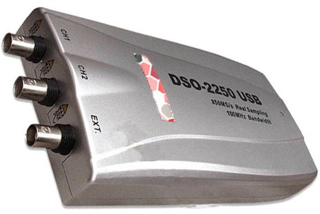 Hantek® DSO2250 PC Based USB Digital oscilloscopio 2 CH 250 MSa/s 100 MHz CE