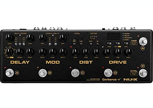 NUX Cerberus Multifunktions-Gitarren-Effektpedal Inside Routing IR Loader Analog Overdrive Distortion Digital Delay Modulation Effekte