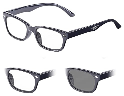 infactory Lesebrille Sonnenbrille: Selbsttönende Lesebrille mit UV-Schutz 400, +3,5 Dioptrien (Sonnenbrille mit Lesehilfe, 1 5 Dioptrien, in einem)
