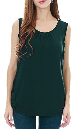 Smallshow Women's Maternity Nursing Tank Top Summer Sleeveless Breastfeeding Clothes