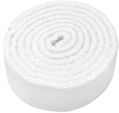 Adsamm® / rotolo di feltro autoadesivo/Bianco / 24x1000 mm/Nastro/feltro adesivo da 3.5 mm di spessore in nastro/pad protettivo per arredi