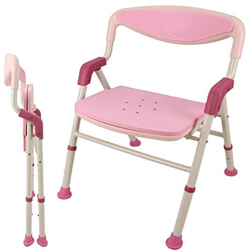 RANRANHOME Chaise de Douche Banc de Douche, Banc de Transfert de Baignoire Réglable en Hauteur, Baignoire Spa avec Dossier Et Accoudoirs, Fauteuil Élévateur De Baignoire À Montage Gratuit, 4.0Kg,A