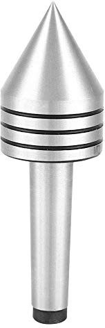 MT2 Live Center Taper,Heavy Duty CNC Lathe High Speed Revolving Bearing Tailstock Turning Tool Replacement, 0.01 MM Woodworking Steel Morse Taper Center