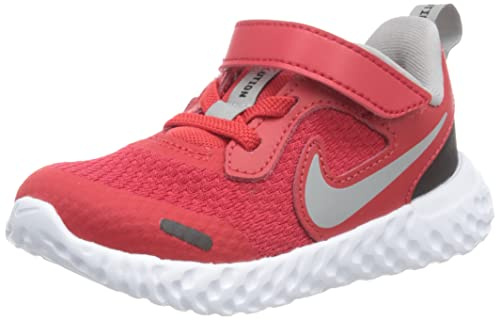 NIKE Revolution 5 (TDV) Zapatos University Red/Lt Smoke Grey-B 22