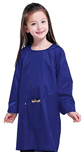 ONET Malkittel für Kinder 7-12 Jahre, Malschürze für Schule-Kunst Malerei, Schürze für Malkittel (L)