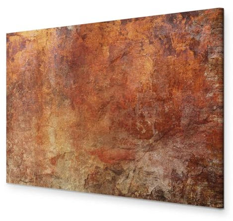 murando - Akustikbild Abstrakt Bilder Akustikschaum Hochleistungsschallabsorber Schallschutz Leinwand 1 tlg Wandbild Raumakustik Schalldämmung wie gemalt Struktur braun orange