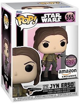 Funko POP! Star Wars: Rogue One - Jyn Erso - Amazon Exclusive | Offizielles Sci-Fi Merch - Vinyl Sammelfigur als Regal Deko - Geschenkidee zum Geburtstag für Fans und Sammler