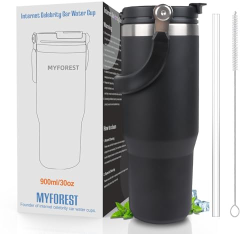 MYFOREST Coffee cup bigl Black 900ml