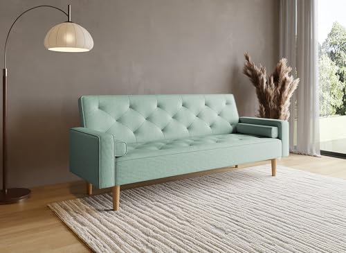 DecoInParis Canapé clic clac en Tissu d'eau avec Pieds en Bois Jakarta