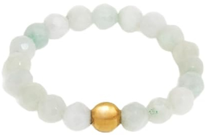 BERGERLIN Naturstein Fidget Ring Damen Herren, Anti Stress, Goldperle | Anti Stress Ring Damen & Herren: Edelstein Ring, facettierte Natursteine & Goldperle – vom deutschen Prüflabor bestätigt.