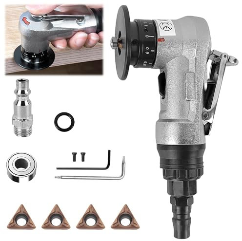 11 Pezzi Mini Smerigliatrice a Batteria Sbavatore per Metallo Macchina per Smussatura Pneumatica, Lega di Alluminio Sbavatore Tubi Rame Utensili Pneumatici, per Tagliare e Sbavare Metalli (1)