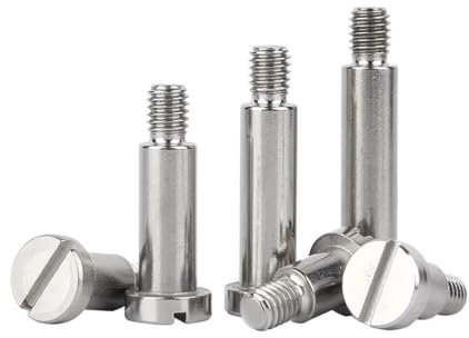 Cilky Metallschrauben 2/5 Stück M2 M2,5 M3 M4 M5 M6 304 Edelstahl Schlitz Schlitz Positionierung Schulter Schritt Schraube Stecker Schraube Lagerbolzen(5mm,(D6) M5 x2Pcs)