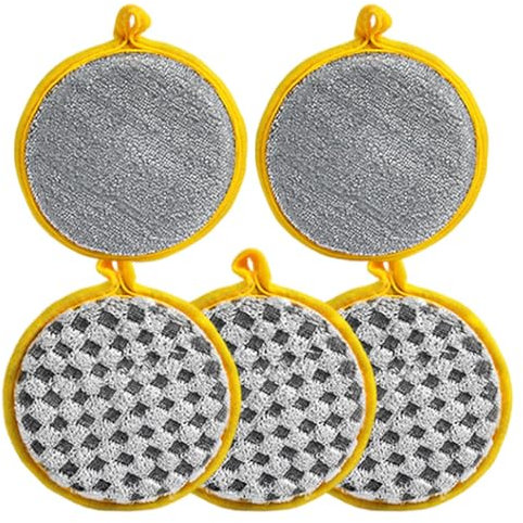Dish Sponges - Double Sided Double Sided Dishwasher Sponge, Dish Vessels for Home Bathroom Home | Reusable Sponge Kitchen for Cleaning Pots