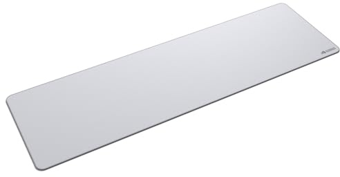 GLORIOUS GMP 2 Cloth Gaming Mousepad Extended (White) | Spill Resistant Barrier, Precision Micro Weave Surface For Speed And Control, Low Profile Stitched Anti Fray Edges