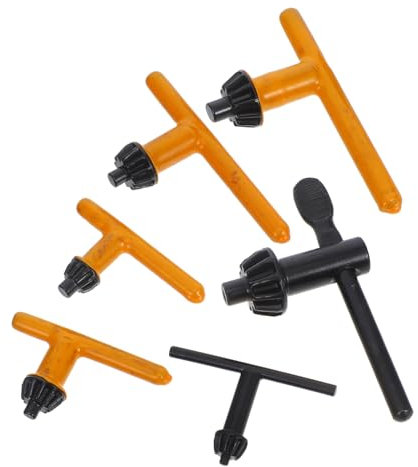 NUOBESTY 6pièces Clé De Mandrin Pour Perceuse Électrique Réglable Acier Pour Changement Embout Rapide Accessoire De Perceuse