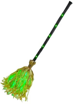 Witch Broom - Floating Halloween, Scary Dance Witch Broom Room | Party Accessories with Sound Lightweight for Home Decor Room Fireplace Wall Outdoor Garden Lock