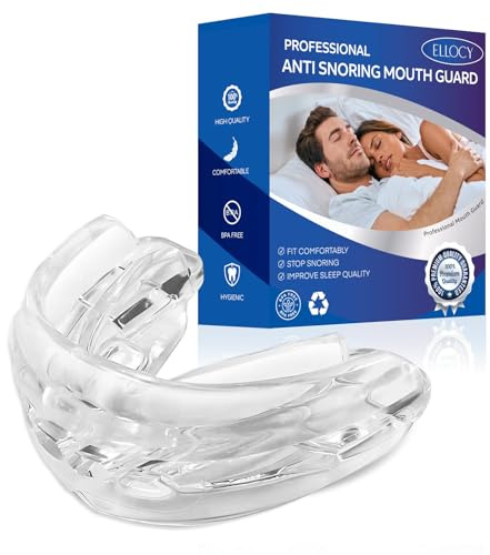 Anti Snoring Mouthpiece for Sleeping: Stop Snoring Devices for Comfortable Night-Time- Anti Snore Mouth Guard with Breathing Aid- No Boiling Required (1 Count (Pack of 1)