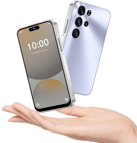 Mini smartphone 4G per bambini 4 pollici Incell HD Screen, 2600 mAh Big Battery, Dual SIM Dual Camera 5+8MP, Face Unlock 4G telefono senza contratto (azzurro)