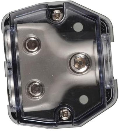 Gogogmee Portafusibili Auto Audio Amplificatore con Protezione Sovraccarico e Riduzione Rumore Blocco Fusibili per Impianti Stereo e Sub Amplificati Auto Facile Installazione