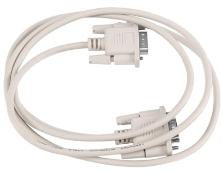 Lafeier Cable adaptador RS232 DB9 de 9 pines macho a VGA Video 15 de 1,4 m, color gris claro