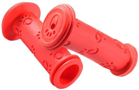 Empuñaduras de manillar de bicicleta para niños, agarre de goma cómodo y suave, textura antideslizante, accesorios para niños pequeños, simples instalaciones, empuñaduras coloridas