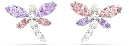 Swarovski x Ariana Grande stud örhängen, Blandade snitt, Trollslända, Flerfärgad, Rodiumpläterad