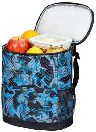 Derwrtup Bolsa isotérmica aislada, mochila plegable a prueba de fugas, bolsa isotérmica | para senderismo, camping, picnic, pesca, golf, al aire libre, coche, camión, piscina, trabajo y viaje por