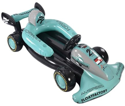 Fxzqgnh Coche Fórmula 1 Hinchable, Coche Carreras Hinchable para Piscina | Gráficos Deportivos Material Resistente Juego Piscina
