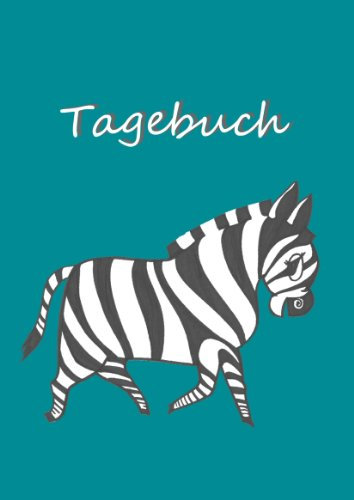 Zebra - Tagebuch / Notizbuch: DIN A4, 108 Seiten, liniert