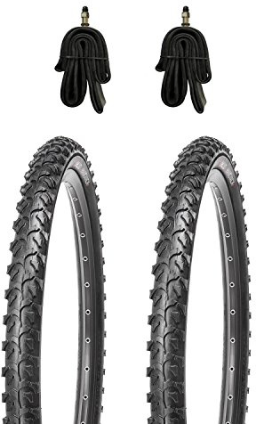 Resul-Kujo MTB Reifen Set 24x1.95 inkl. Schläuche mit Dunlopventile