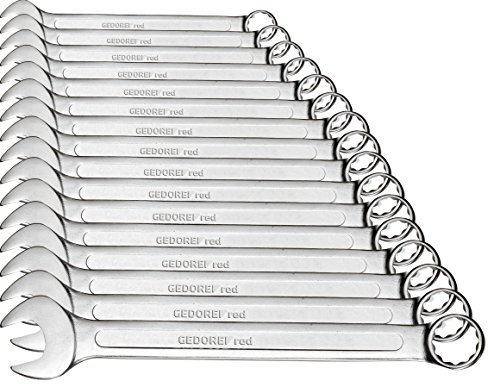 GEDORE red Ringmaulschlüssel-Satz zöllig (AF) 16-teilig Schlüsselweiten 1/4' - 1.1/4'