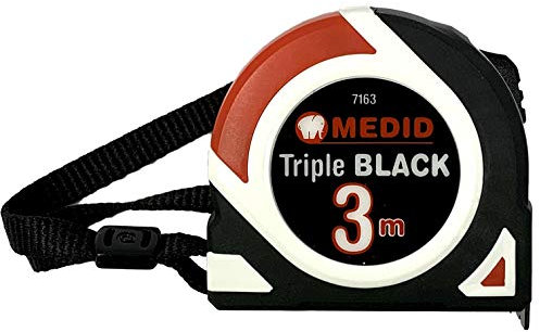 Flexometro 3 mt black ref 7163