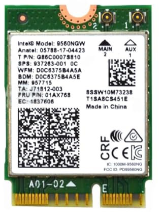 Intel 9560NGW Wireless-AC 9560 802.11AC WLAN PCI-Express Bluetooth 5.1 WiFi Card G86C0007S810 No vPro